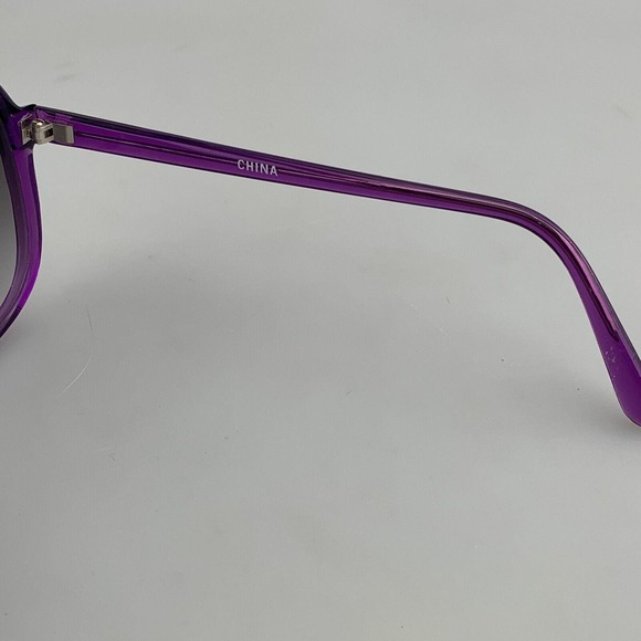 Vintage Cool-Ray Sunglasses Purple Round Oversized Retro - Picture 5 of 10